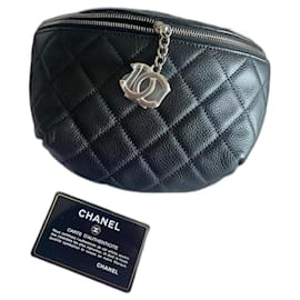 Chanel-CHANEL belt bag / fanny pack-Black