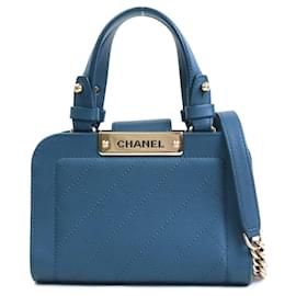 Chanel-Chanel shopping-Azul marinho
