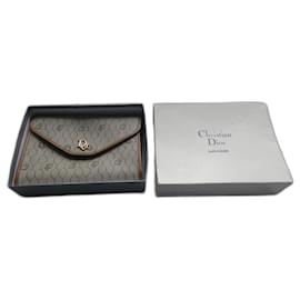 Christian Dior-bolsa vintage Christian Dior caixa nova nunca usada-Cinza
