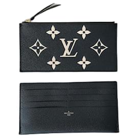 Louis Vuitton-Louis Vuitton Flache Tasche und Reißverschlusstasche-Schwarz