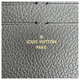 Louis Vuitton-Louis Vuitton Bolsillo Plano y Bolsillo con Cremallera-Negro