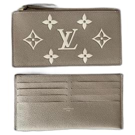 Louis Vuitton-Portamonete, portafogli, astucci-Grigio