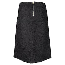 Marni-Marni Asymmetric Lambskin Skirt-Black