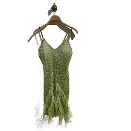 AUTRE MARQUE Robes T.International S Polyester Vert