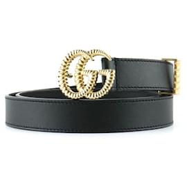 Gucci-GUCCI Cinturones T.cm 85 Cuero-Negro
