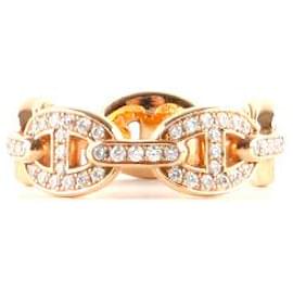 Hermès-Anéis HERMES T.mm 54 ouro rosa-Dourado