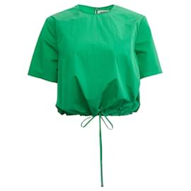 Autre Marque-Top corto con cordón en verde esmeralda Kayrouz de Maison Rabih-Verde