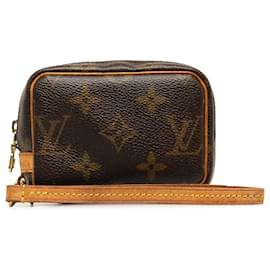 Louis Vuitton-Bolso marrón Louis Vuitton Monogram Trousse Wapity-Castaño