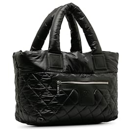 Chanel-Black Chanel Coco Cocoon Tote Bag-Black