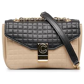 Céline-Borsa a tracolla C trapuntata media Celine beige-Beige