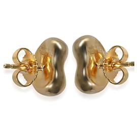 Tiffany & Co-TIFFANY & CO. Elsa Peretti Earrings in 18k yellow gold-Silvery,Metallic