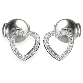 Tiffany & Co-TIFFANY & CO. Vintage Earring in  Platinum 0.08 ctw-Silvery,Metallic