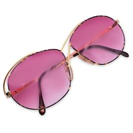 Autre Marque-Óculos de sol Casanova vintage rosa banhado a ouro C 02 56/20 130mm-Rosa