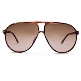 Christian Dior-Monsieur Vintage gafas de sol marrones 2469 60/11 140MM-Castaño