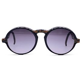 Kenzo Vintage Black Oval Sunglasses Mod. Joe 50/20 130mm Black