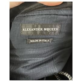 Alexander Mcqueen-Pantalon de jogging Alexander McQueen en coton noir-Noir
