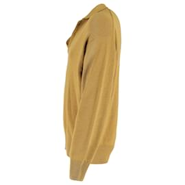 Ermenegildo Zegna-Ermenegildo Zegna Button Up Pullover aus gelber Wolle-Gelb