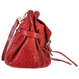 Mulberry-Mulberry Alexa Satchel Bag aus rotem Leder-Rot