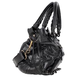 Balenciaga-Balenciaga Small Classic City Bag in Black Leather-Black