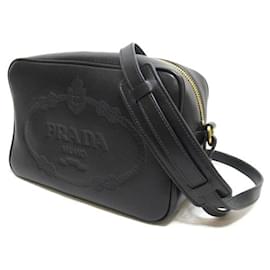 Prada-Prada Logo Camera Bag  Leather Crossbody Bag in Excellent condition-Other