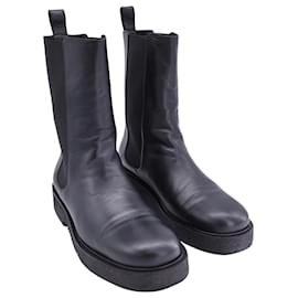 Staud-Staud Palamino Boots in Black Leather-Black
