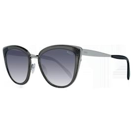 Emilio Pucci-Cat Eye Silver Sunglasses EP0092 20b 55/19 145 mm-Grey
