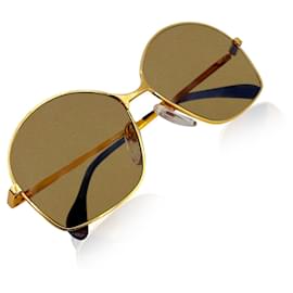 Autre Marque-Bausch & Lomb Vintage 70s Mint Unisex Gold Sonnenbrille Mod. 516-Golden
