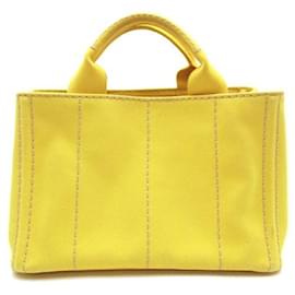 Prada-Prada Canapa Logo Handbag  Canvas Tote Bag in Good condition-Other
