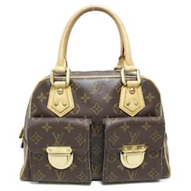 Louis Vuitton-Louis Vuitton Monogram Manhattan PM Canvas Handbag M40026 in Good condition-Other