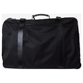 Prada-Black Nylon Suitcase-Black