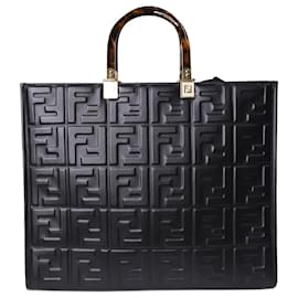Fendi-Black Sunshine medium top handle bag-Black