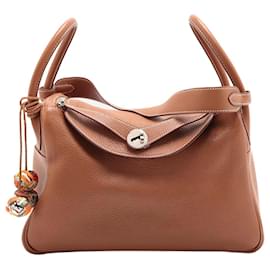 Hermès-brown 2007 Lindy 30 Taurillon Clemence leather bag-Brown