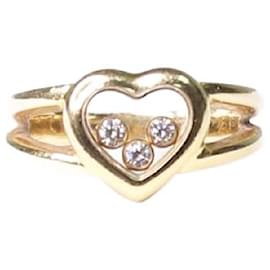Chopard-Goldener „Happy Diamonds“-Ring – Größe-Golden
