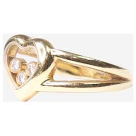 Chopard-Goldener „Happy Diamonds“-Ring – Größe-Golden