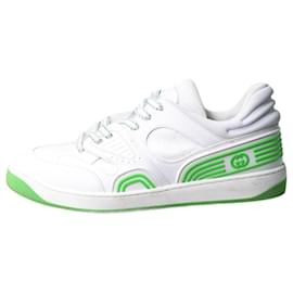 Gucci-Weiße Basket Low-Top-Sneaker - Größe EU 39-Weiß