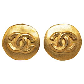 Chanel-Pendientes de clip Chanel Gold CC-Dorado