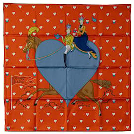 Hermès-Hermes Carre 70 Tea Time Silk Scarf Canvas Scarf in Excellent condition-Other