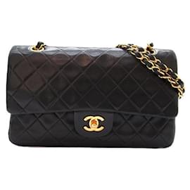 Chanel-Mittelgroße klassische gefütterte Überschlagtasche A01112-Andere