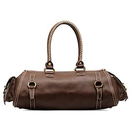 Céline-Leather Boston Bag-Other