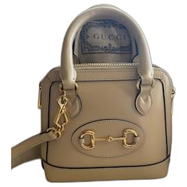 Gucci-Gucci Horsebit Handtasche-Beige