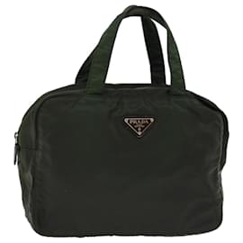 Prada-PRADA Hand Bag Nylon Green Auth ac2782-Green