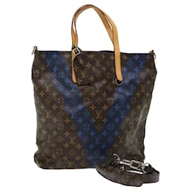 Louis Vuitton-LOUIS VUITTON Monogram VLline Cabas NS Tote Bag 2way M50147 LV Auth 66903-Monogram