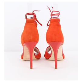 Lk Bennett-Suede heels-Orange