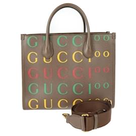 Gucci-Gucci Cabas-Marrom