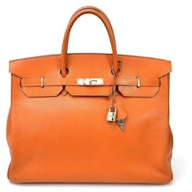 Hermès-HERMES BIRKIN 40-Arancione