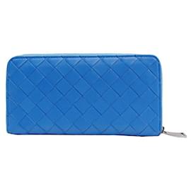 Bottega Veneta-Bottega Veneta Zip around wallet-Blue