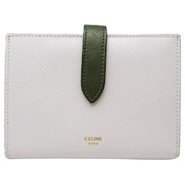 Céline-Celine Geldbörse mit mittlerem Riemen-Grau
