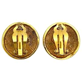 Chanel-Chanel boucles d'oreilles-Dourado