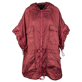 Parka con capucha de Red Valentino Burdeos
