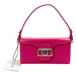 Autre Marque-Lanvin Bright Pink Pencil Box Bag Nano-Pink